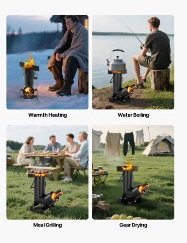 Vevor Rocket Ξυλόσομπα για Camping