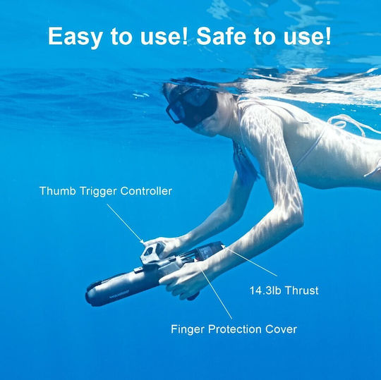 Waydoo Submersible Subnado - Starter Kit Underwater Seascooter 1.4kg with Maximum Speed 5.04km/h and Battery Autonomy 56min