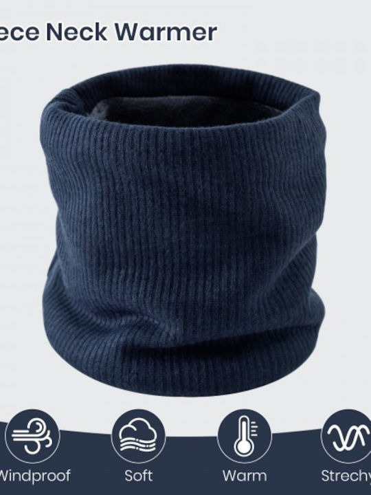 Women's Knitted Neck Warmer Navy Blue