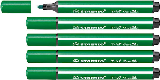 Stabilo Trio Scribbi Green Drawing Marker Thin
