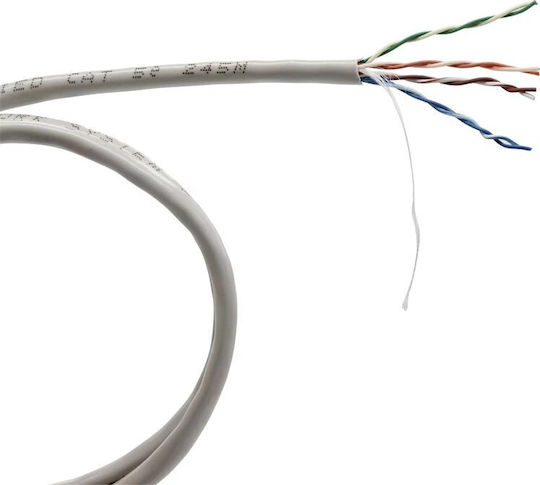 VCOM U/UTP Cat.5e Gigabit Network Cable Ethernet without Terminated 305m Gray