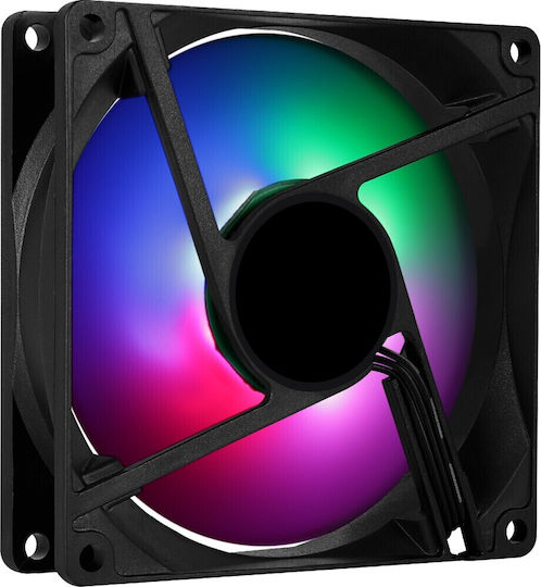 Aerocool Frost 9 Вентилатор за кутия 92mm 1200rpm 23.5cfm с RGB осветление и 3-Pin свързване