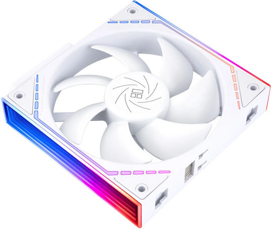 Thermalright TL-M12QW Корпусен вентилатор 120мм с ARGB осветление и връзка 3-Pin 3бр Бял