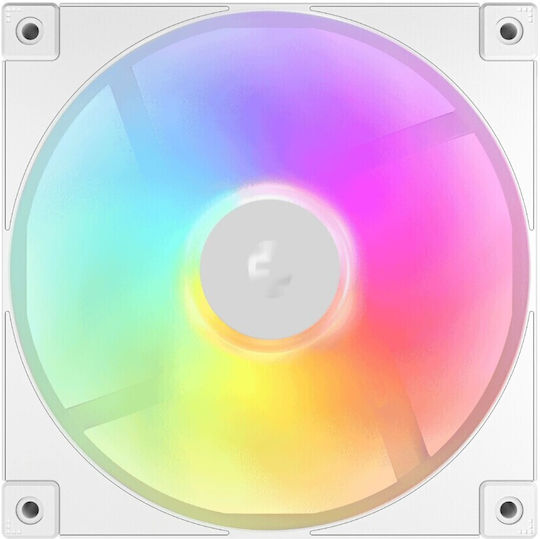 Deepcool Fd14 Case Fan 140mm (1650rpm / 82.53cfm) με ARGB Φωτισμό και Σύνδεση 3-Pin / 4-Pin PWM 3τμχ Λευκό