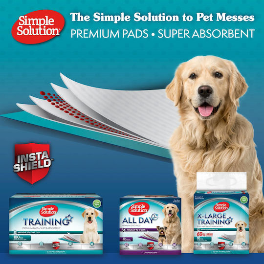 Simple Solution Pampers pentru câini 71x73cm - 76cm 10buc