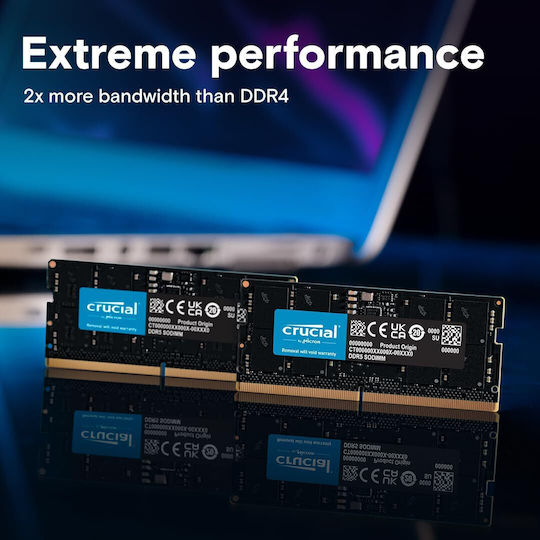 Crucial DDR5 with Module 1x48GB and Speed 5600 for Laptop