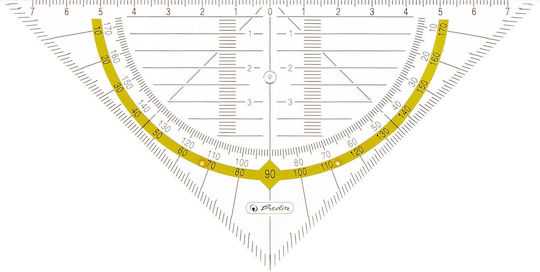 Herlitz Γεωμετρικό Τρίγωνο Πλαστικό Διάφανο 16cm