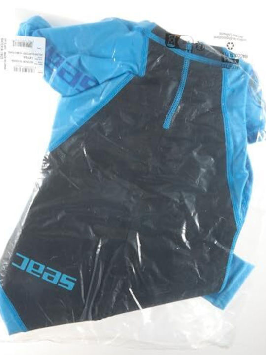 Seac Dolphin Kids Playsuit Wetsuit with Zip Black / Light Blue 1.5mm