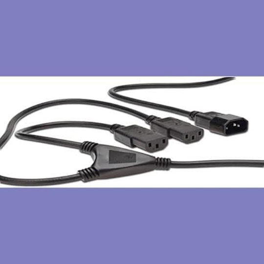 Digitus IEC C14 - IEC C13 Cable 1.7m Μαύρο AK-440400-017-S