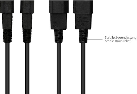 Good Connections IEC C13 - IEC C14 / IEC C13 Cable 5m Black