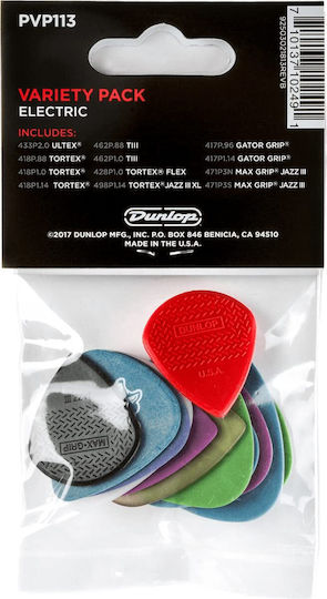 Dunlop Pene Chitară Electric Pick Variety Pack Set 12buc