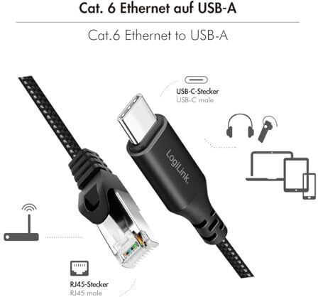 LogiLink USB 3.2 Kabel USB-C männlich - USB-C Schwarz 2m (CU0412)