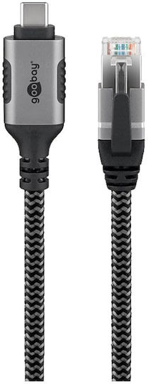 Goobay USB 3.1 Cable USB-C male - USB-C Ασημί 15m 70755