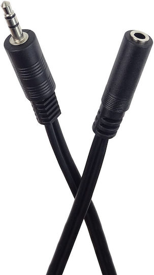 PremiumCord Audio Cable 3.5mm Male to 3.5mm Female Black 10m