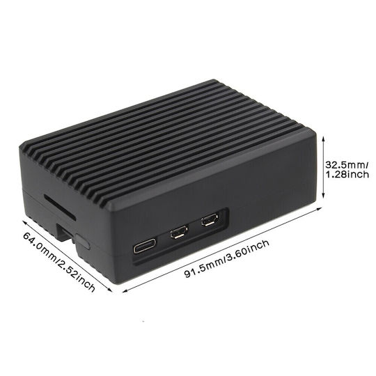 Gehäuse Inter-tech Ods-739 Raspberry Schwarz