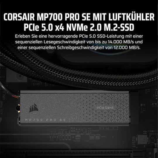 Corsair MP700 Pro SE SSD 2TB M.2 NVMe PCI Express 5.0 CSSD-F2000GBMP700PROS