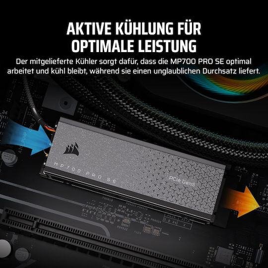 Corsair MP700 Pro SE SSD 2TB M.2 NVMe PCI Express 5.0 CSSD-F2000GBMP700PROS