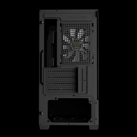 Gamdias AURA GC9M Elite Gaming Micro Tower Computer Case with Side Window and ARGB Lighting Black