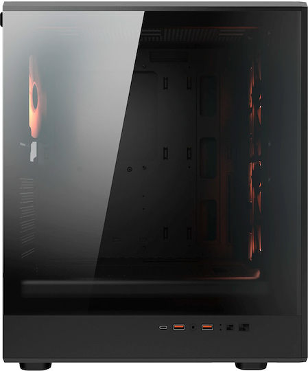 Cougar Airface Pure PRO Gaming Midi Tower Κουτί Υπολογιστή με ARGB Φωτισμό Μαύρο