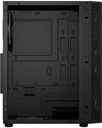 FSP/Fortron CMT192 Gaming Midi Tower Κουτί Υπολογιστή με Πλαϊνό Παράθυρο και RGB Φωτισμό Μαύρο