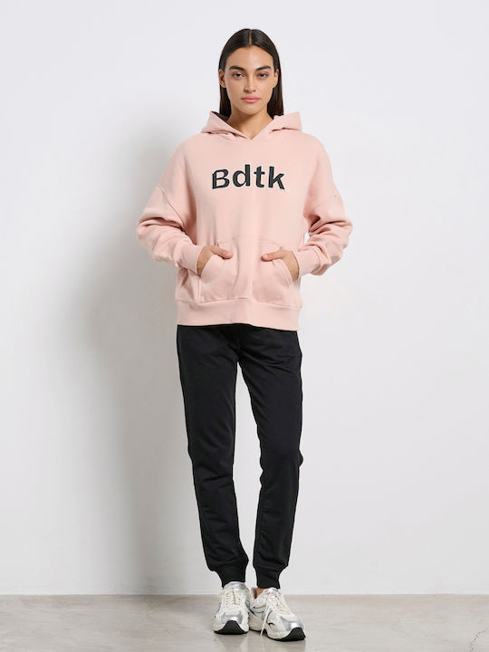 Women's Sweatshirt Hooded Pink