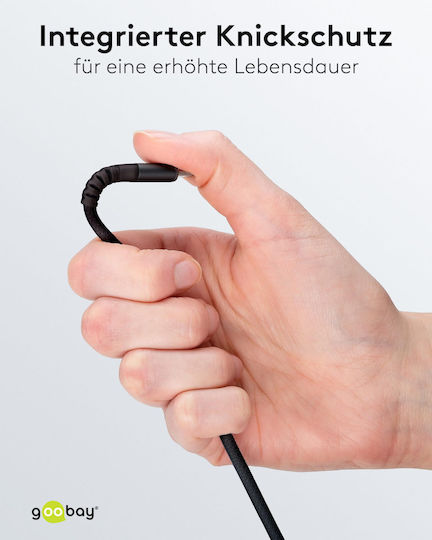 Goobay Regular USB-A la Cablu Lightning 60W Negru 0.5m (74485)