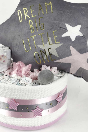 Dama Koupa Χειροποίητο Diaper Cake για Κορίτσι