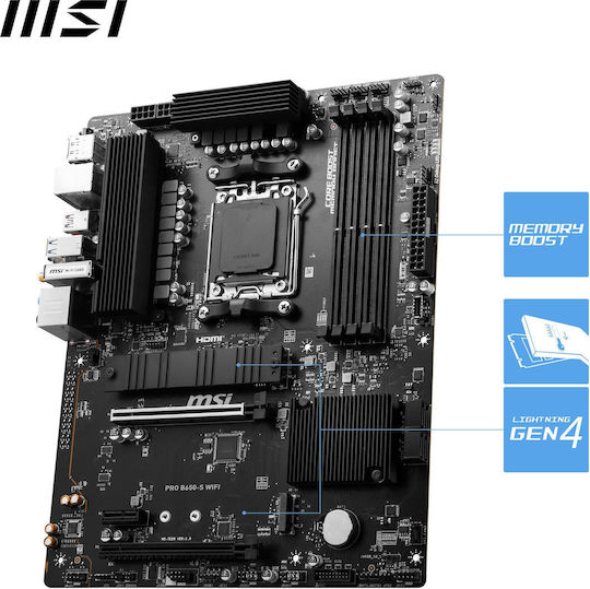 MSI Pro B650-S WIFI Mainboard ATX mit AMD AM5 Sockel