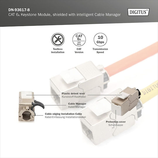 Digitus Keystone DN-93617-8 RJ45 8τμχ