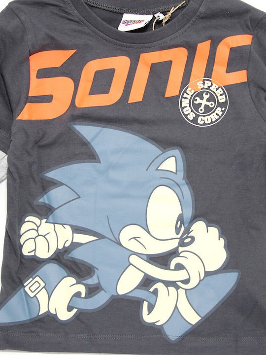 Kinderhemd Langarm Gray Sonic