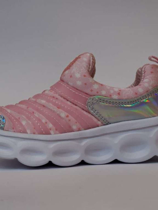 Kids Sneakers with Lights Pink