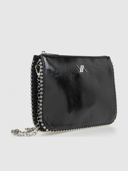 Stoff Damen Handtasche Crossbody Schwarz