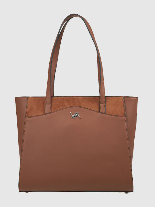 Damen Schultertasche Wildleder Braune