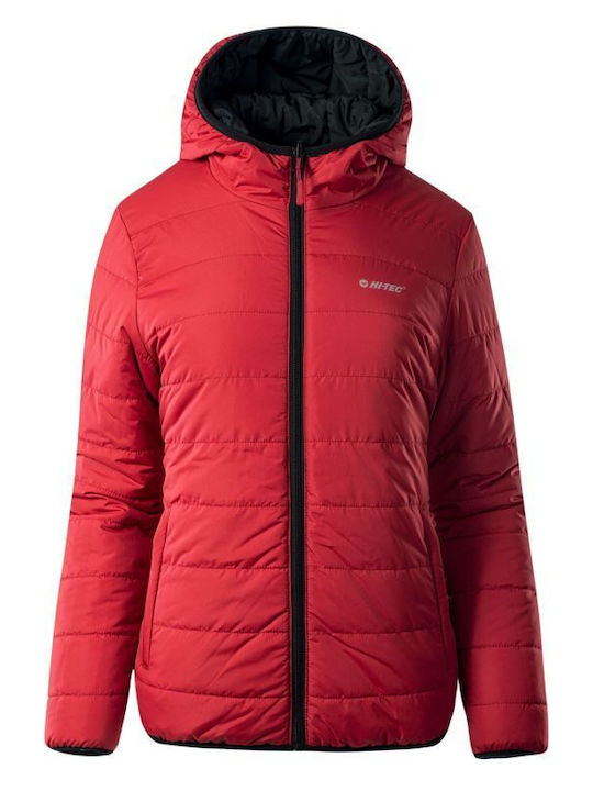 Women's Short Lifestyle Jacket for Winter with Hood Black