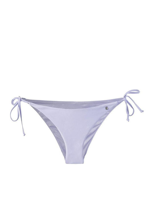 Bikini Slip Cu Dantelă Lila