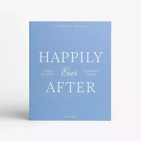 Printworks Album de nuntă Happily Ever After pentru 60 Albume foto Dimensiuni 10x15buc Albastru 10x15buc
