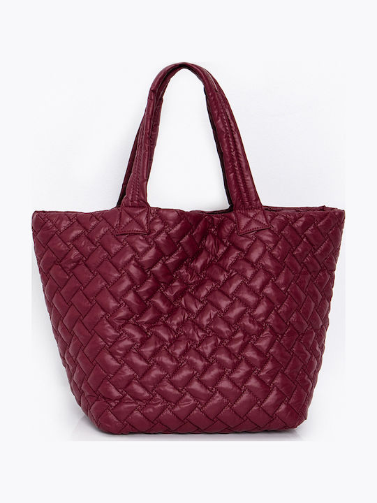 Women's Bag Shopper Shoulder Burgundy