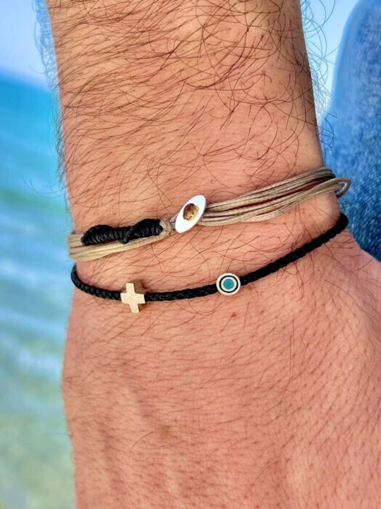 Гривна "Матаки & Кръст" Черна