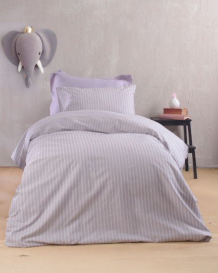 Rythmos Bettwäsche-Set Einzel 160x260cm. Polene Purple 3Stück