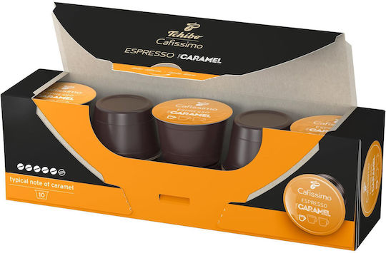 Tchibo Capsules Espresso Espresso Caramel Caramel Compatible with Machine Cafissimo 10caps,tobolek