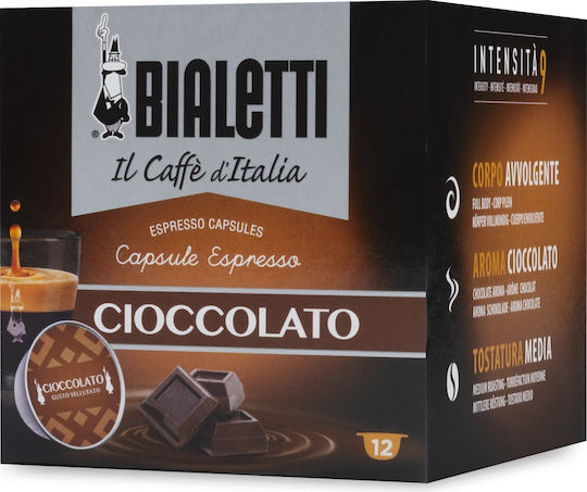 Bialetti Κάψουλες Σοκολάτα Συμβατές με Μηχανή Bialetti 12caps 8006363026611