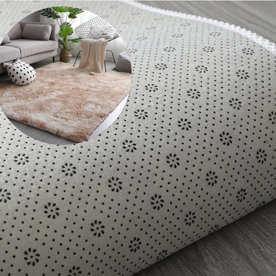 My Home Luxury Противоплъзгащо Килим Правоъгълена Shaggy Camel