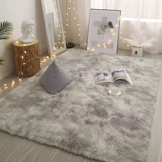 My Home Luxury Αντιολισθητικό Χαλί Ορθογώνιο Shaggy Γούνινο Γκρι 200x300cm