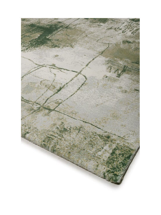 Viokarpet Bellart Teppich Rechteckig Synthetisch,Polyester/Cotton/Leather Green-grey