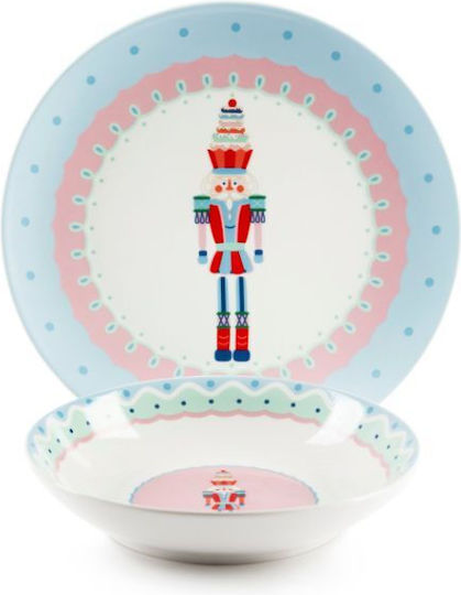 Excelsa Set De Masă De Crăciun Pentru Mâncare 12 Bucăți Xmas Sweet Pastels