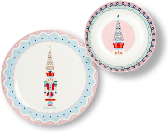 Excelsa Set De Masă De Crăciun Pentru Mâncare 12 Bucăți Xmas Sweet Pastels