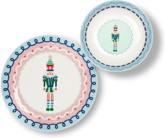 Excelsa Set De Masă De Crăciun Pentru Mâncare 12 Bucăți Xmas Sweet Pastels