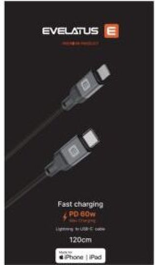 Evelatus USB-C to Lightning Cable 60W White 2m (MFI09CLW2)