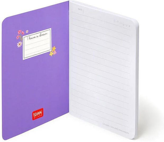 Legami Milano Small Notebook 80 Sheets A6 Ruled White