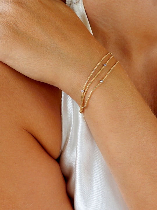 Art d or Women's Bracelet Chain made of Gold 14K